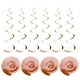 thumbnail image 1 of 30uds Rosa Oro Fiesta Colgante Doble Tira Colgante Decoraciones Plástico Techo Serpentinas Fiesta Decoraciones para Cumpleaños Fiesta con Colgar Etiqueta Cuerda, Gancho, 1 of 7
