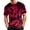#10 Deep Red, variant on Halloween Graphic T-Shirts for Men Horror Jack-O'-Lantern 3d Printed Short Sleeve Crew Neck T-Shirt Classic Fit Party Stretchy Daily Casual Blouse,XL,Black