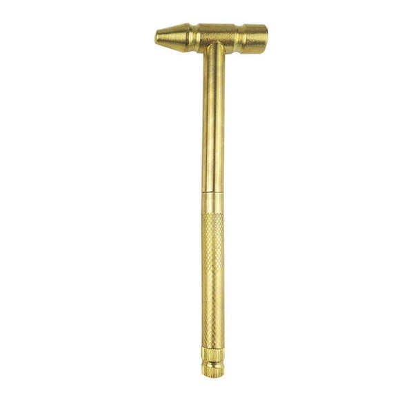 Lolmot 5 in 1 Micro Mini Multifunction Copper Hammer,Multifunctional Hammer Screwdriver Mini Copper Hammer