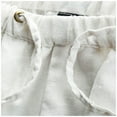 thumbnail image 5 of Kayannuo Mens Pants Elastic Waist Spring Clearance Men Fashion Cotton linen Plus Size Casual Elastic Waist Pockets Long Pants White, 5 of 8