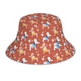 thumbnail image 3 of Daiia Cute Poodle Dog Pattern Bucket Hat - Trendy Cotton Sun Hat for Beach, Golf, Fishing - Fun Outdoor Vacation Boonie for Men and Women, 3 of 9