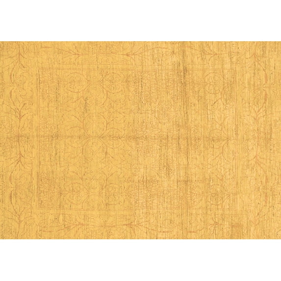 Ahgly Company Indoor Rectangle Abstract Brown Modern Area Rugs, 2' x 5'