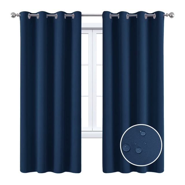 Tissu d'Ombrage Complet Couleur Unie Balcon Isolation Solaire Extérieur Rideau Imperméable-QIUPING