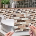 thumbnail image 4 of Lefu 10pcs Self Adhesive Tile Sticker Kitchen Bathroom Wall Sticker Decoration, 4 of 9