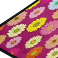 thumbnail image 4 of SKYSONIC 39x20 Inch Area Rug Floral Daisy Pattern Door Mat Washable Non-Slip Throw Floor Carpet, 4 of 7