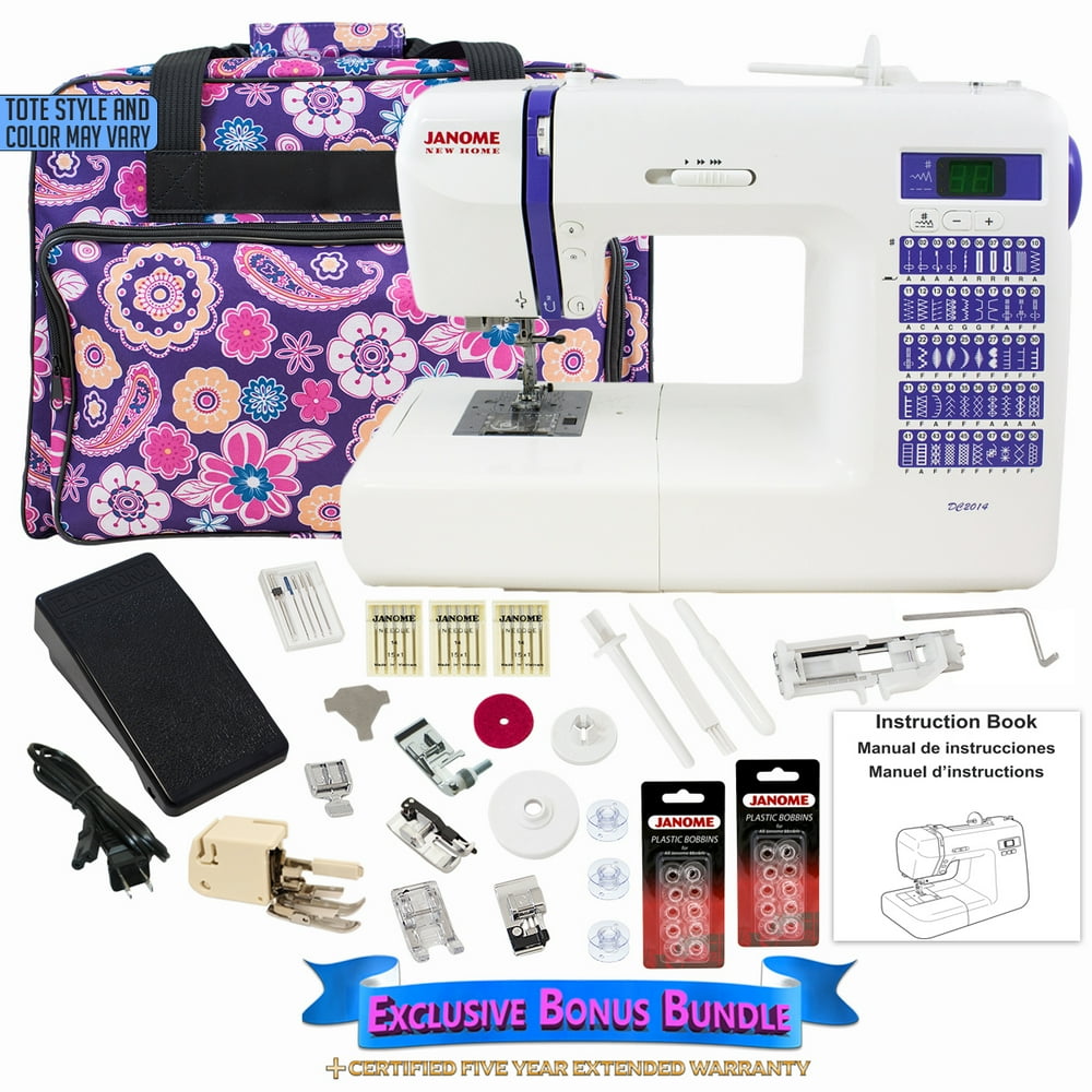 Janome DC2014 Computerized Sewing Machine with Exclusive Bonus Bundle