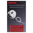 thumbnail image 4 of Stainless Steel Thermometer with Digital Display, Waterproof Probe Thermometer for Cooking, Industrial, 4 of 8