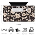 thumbnail image 5 of Long Mouse Pads for Desk,Pioneer Flower Floral Print Pattern Desk Mats on Top Of Desks, Desk Mouse Pad Extra Large with 3mm Non-Slip Base and Stitched Edge for Gaming,Office,Work,Home 47.3"x23.6", 5 of 6
