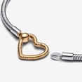 thumbnail image 4 of Pandora Moments Heart Closure Snake Chain Bracelet, 4 of 4