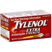 Angle View: Tylenol Extra Strength Caplets, 500 Mg, 24 Count