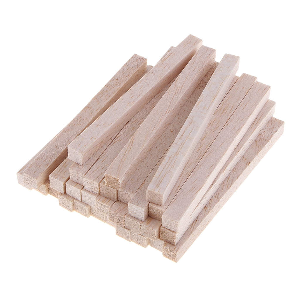 Generic Balsa Wood Unfinished Hardwood Sticks Dowel DIY Pieces