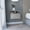 Gray, variant on Elegant Dark Brown Wall Mounted Nightstand With Contemporary Single Drawer And Functional 2 Shelf Setup Walnut Floating Practical Storage