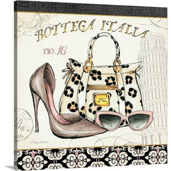 Great BIG Canvas | "Boutique de Luxe I" Canvas Wall Art - 16x16