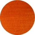thumbnail image 1 of Ahgly Company Indoor Round Contemporary Red Abstract Area Rugs, 4' Round, 1 of 6