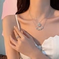 thumbnail image 1 of Collar De Trébol De Cuatro Hojas Con Corazón De Amor Plegable 2 En 1, Collar Con Colgante De Hierba De La Suerte, Regalo Del Día De San Valentín Para Mujeres Y Niñas ANGGREK Otros, 1 of 8