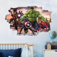 thumbnail image 3 of Avengers Superhero Wall Decals for Bedroom Self-Adhesive Wall Stickers Video Game Birthday Party Decoration, 3 of 4