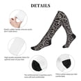 thumbnail image 5 of Lsque Hand Drawn Snake Pattern Sport Compression Socks for Men & Women 15-20 mmHg Knee High Nurse Pregnant Running Medical and Travel Athletic, 5 of 6
