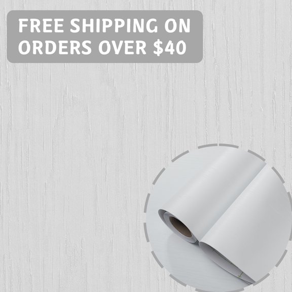 PVC white Wood‑Grain Self‑Adhesive Wallpaper Peel‑and‑Stick Waterproof Vinyl Liner Removable Easy Install Rustic Wood‑Look Roll 23.62in*118/ 197in for Kitchen, Furniture Wall TA series