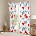 thumbnail image 3 of Homewish Red Ribbon Bowknot Curtains Pack of 2 (42x84 Each) for Kids Children Girls,Dreamy Princess Curtains Blackout,Cartoon Bow Tie Bedroom Curtains,Lightweight Room Decor, 3 of 6