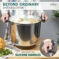 thumbnail image 6 of MAGNAWARE Cast Aluminum Stock Pot - Even Heat Distribution - Lightweight (14 Quart), 6 of 7