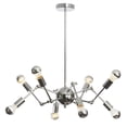 thumbnail image 2 of Dainolite 8 Light Chandelier, w/ Adjustable Arms w/ A19 Chrome Bulbs, 2 of 2