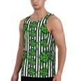 thumbnail image 2 of Daiia Palm Greenery Printed Men's Quick Dry Fit Muscle Tank Top Slim-Fit Tank Workout Tank Top Lightweight Sports Tank Top-Medium, 2 of 7