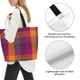 thumbnail image 3 of Disketp Purple Yellow Buffalo Plaid Bolsa Tote Estampada para Mujer, Bolso de Hombro y de Mano para Compras y Viajes, 3 of 8