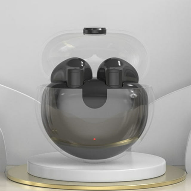 Auriculares Bluetooth, auriculares inalámbricos, control manual, compartimento transparente, estéreo inalámbrico, baja latencia, reducción de ruido, auriculares Bluetooth, auriculares inalámbricos Blu