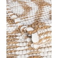 thumbnail image 6 of Unique Loom Chindi Jute Collection Area Rug (5' 1" x 8' Rectangle White/Natural), 6 of 10