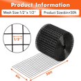 thumbnail image 7 of Studyset 6in*100ft Solar Panel Bird Guard, Critter Guard for Solar Panels, 1/2 Inch PVC Coated Galvanized Wire Mesh Roll Kit with 100pcs Fastener Clips, 100pcs Cable Ties, Cutting Scissors and Glove, 7 of 7