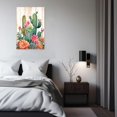 thumbnail image 2 of ZHONGYUTONG Cactus Canvas Wall Art Desert Botanical Painting Succulent Spiny Flower Picture Mexican Artwork Home Decor Framed (12.00" x 18.00"), 2 of 5