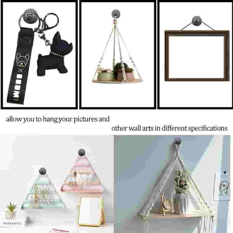 20 Pack Small Nails for Picture Hanging Double-Headed Hangers Wall