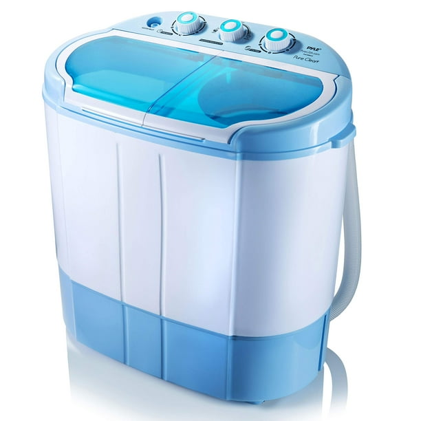 Lavadora y secadora centrifugadora portátil 2 en 1 Pyle, fácil acceso, carga superior, diseño eficiente en energía y agua, ideal para cargas más pequeñas, no requiere piezas especiales ni plomería, ma
