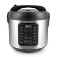 thumbnail image 1 of AROMA Professional Digital Rice Cooker 10Cup Uncooked 20Cup Cooked Multicooker Slow Cooker Steamer Oatmeal Cooker Egg Cooker STS 5 Qt Black ARC5200SB, 1 of 1