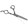 thumbnail image 2 of Tijeras de corte de pelo de peluquería de 6 pulgadas para peluquería barbería (tijeras de dientes negros), 2 of 8