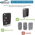 thumbnail image 2 of Key Fob Cover Compatible with Fit for VW Volkswagen Golf GTI Tiguan Atlas Polo Jetta Bling Key Case Protection Shell with Keychain Case Holder Protector,1,Black, 2 of 5