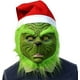 thumbnail image 4 of Máscara de Navidad verde Máscara de cosplay Traje de Navidad de felpa para adultos C JM, 4 of 5