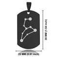thumbnail image 2 of Stainless Steel Leo (Lion) Astrology Constellation Dog Tag Pendant Necklace, 2 of 3
