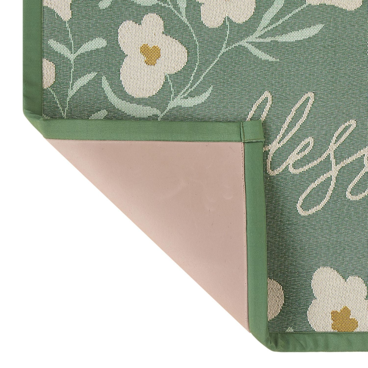 Mainstays Blessed Indoor Kitchen Rug - 20" x 30" - 65% Polypropylene/ 35% Polyester - Green, 65% PP/35% Polyester, 20X30