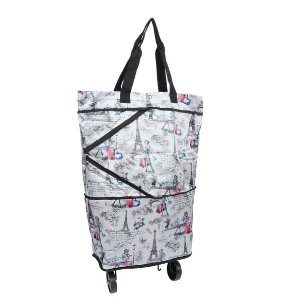 Ligero ruedas bolsa de equipaje BOLSAS DE retráctil Sunnimix Carro de compras