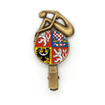 thumbnail image 1 of Emblème National Tchèque Épingle à Cheveux Broche Vintage en Métal, 1 of 3