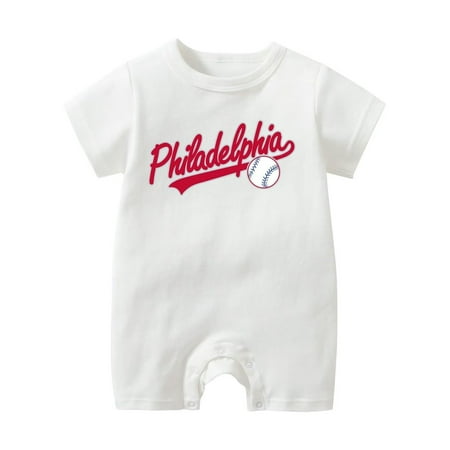 

Yzengfg Baby Clothes Unisex Bodysuit Casual Baseball Letter Print Rompers Jumpsuit For Boy Girl Boys Romper&Jumpsuit 9-12M