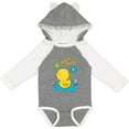 thumbnail image 3 of Inktastic Quack Quack Cute Duckling with Flowers Boys or Girls Long Sleeve Baby Bodysuit, 3 of 5