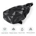 thumbnail image 5 of Full Print Chest Bag 8×15in Outer Large Bag On Both Sides Of Mesh Bag Inside Pocket Design Sponge Pad Shoulder Strap Dark Gray Geometric Patterns_1 (2), 5 of 8