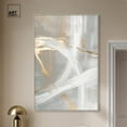 thumbnail image 3 of Silvered Spirals II Canvas Elegant Gold Abstract by Art Remedy, Silver Frame, 36" x 54", 3 of 7