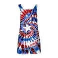 thumbnail image 5 of Moxiu Womens Independence Day Shorts Romper American Flag Overalls 4th of July Sleeveless Baggy Adjustable One Piece Patriotic Jumpsuit with Pockets 2025 Multicolor,XL, 5 of 6