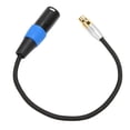 thumbnail image 2 of Cable XLR macho a mini XLR hembra, adaptador de cable XLR profesional de 3 pines para cámara, mezclador, micrófono, grabadora, 0,3 m/1,0 pies, 2 of 12