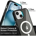 thumbnail image 4 of Magnetic Clear for iPhone 15 Plus Case Compatible with Magsafe [Non-Yellowing] Slim Transparent Soft TPU for Women Men Protective Phone Cases Cover for iPhone 15 Plus Black, 4 of 12