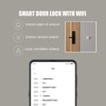thumbnail image 3 of BT4.2 Smart Home Kit Capteur de Commutation Sans Fil Smart Door Lock Check pour Application Domestique Blanc, 3 of 7