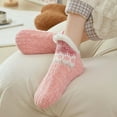 thumbnail image 2 of WMNTST Womens Fuzzy Socks Low Cut Winter Warm Winter Sock Thick Everyday Indoor Home Wear Floor Socks, 2 of 3